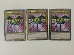 Yugioh Mechanicalchaser x 3 - 1st Edition Platinum Secret Rare LP - Free Holo - Image 1