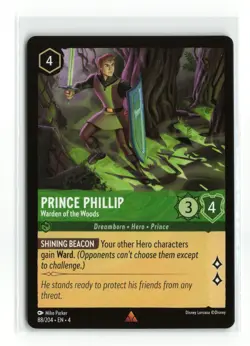 PRINCE PHILLIP 88/204 RARE NON FOIL DISNEY LORCANA NM - Image 1