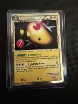 Pokemon Ampharos Heartgold & Soulsilver 105/123 Holo Rare Prime English Card Nm - Image 1
