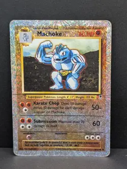 Pokemon Machoke Legendary Collection Reverse Holo Rare Pokemon TCG fireworks MP - Image 1