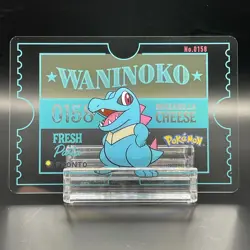 Totodile Pokemon × PRONTO CAFE PROMO Clear Card Japan 2025 - Image 1