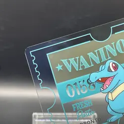 Totodile Pokemon × PRONTO CAFE PROMO Clear Card Japan 2025 - Image 2