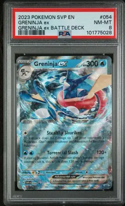 Greninja ex SVP 054 Black Star Promo Holo Rare Pokemon TCG Card PSA 9 - Image 1