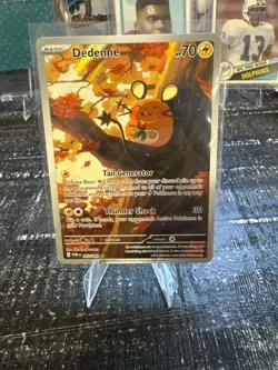 Dedenne Full Art Holo Pokemon Card POR 093/088 HP 70 Thunder Shock Basic - Image 1