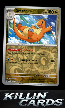 Reverse Holofoil Dragonite 149/165 Pokemon Rare SV: Scarlet & Violet 151 Card NM - Image 1