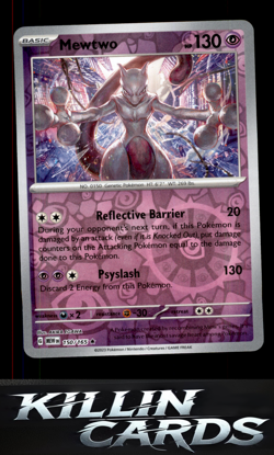 Reverse Holofoil Mewtwo 150/165 Pokemon Rare SV: Scarlet & Violet 151 Card NM - Image 1