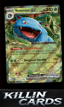Venusaur ex - 003/165 003/165 Pokemon Double Rare SV: Scarlet & Violet 151 Card - Image 1