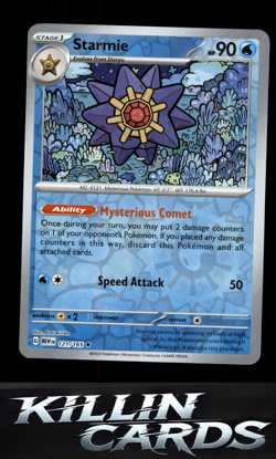 Reverse Holofoil Starmie 121/165 Pokemon Rare SV: Scarlet & Violet 151 Card NM - Image 1