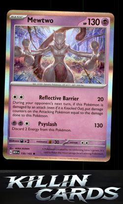Mewtwo 150/165 Pokemon Rare SV: Scarlet & Violet 151 Card NM - Image 1