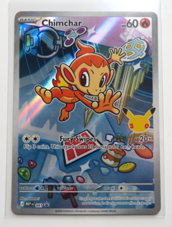 Pokemon Card Chimchar MEP 041 Holo Black Star Promo Mint - Image 1