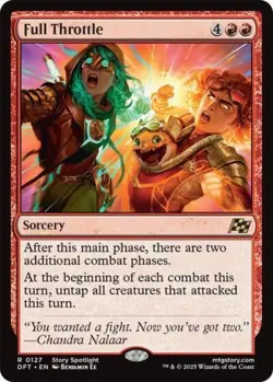 Full Throttle -Foil Near Mint MTG Aetherdrift - Image 1