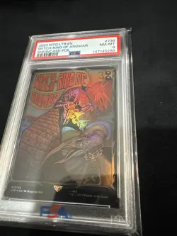 MTG LOTR Witch-King Of Angmar Borderless Foil Poster Card PSA 8 - Image 2
