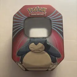 Pokemon Snorlax Empty Metal Card Box Collectors Tin NO CARDS - Image 1