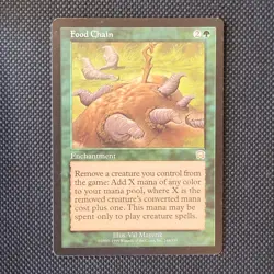 Magic: The Gathering Food Chain Mercadian Masques Rare Green Enchantment 216/350 - Image 1