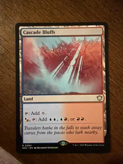 MTG Commander: Secrets of Strixhaven Cascade Bluffs 0364 NM Rare - Image 1