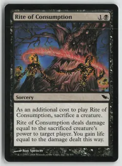 Rite of Consumption Lightly Played 76 Shadowmoor Magic: The Gathering - Image 1