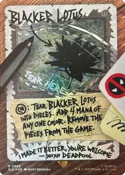 [1x] Blacker Lotus (0869) - Foil Near Mint, English Secret Lair MTG Magic - Image 1
