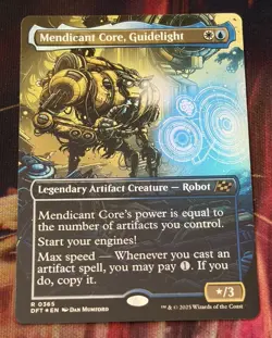 MTG Mendicant Core, Guidelight Borderless Foil- Aetherdrift #365 - Image 2