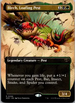 Blech, Loafing Pest (Borderless) R Secrets of Strixhaven 298 NM - Image 1