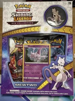 🤯Pokemon Shining Legends Mewtwo Pikachu Pin Collection New Sealed Box🔥🕺 - Image 1