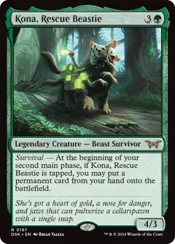 Duskmourn: House of Horror - Kona, Rescue Beastie - Foil - MTG - NM - Image 1