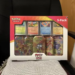 Pokemon Scarlet & Violet Mini Tins 5-Pack with 4 Promo Cards (2-Lot) - Image 4