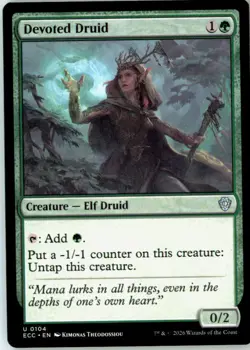 Devoted Druid 104 Uncommon Commander: Lorwyn Eclipsed Near Mint - Image 2