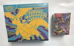 Pokemon Mega Evolution Ascended Heroes ETB + Phantasmal Booster Bundle (2 Boxes) - Image 1