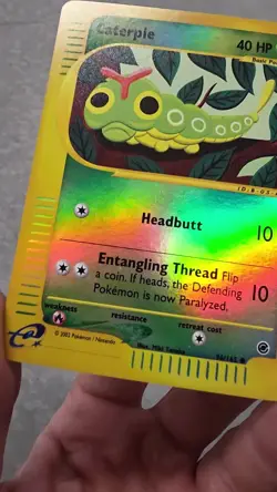 Caterpie 96/165 Expedition Reverse Holo Vintage WOTC 2002 Pokemon - Image 2