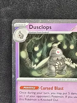 2025 Pokemon TCG Stamped Prize Pack Series 7 Dusclops 019/064 Near Mint Holo - Image 2