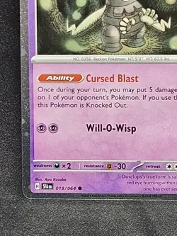 2025 Pokemon TCG Stamped Prize Pack Series 7 Dusclops 019/064 Near Mint Holo - Image 4