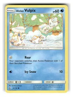 Alolan Vulpix 30/156 Common Ultra Prism Pokemon Near Mint - Image 1