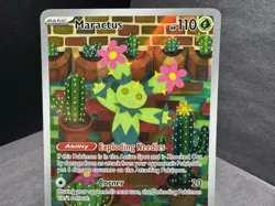 Pokemon TCG Maractus 160/159 SV09: Journey Together Illustration Rare 2025 - Image 3