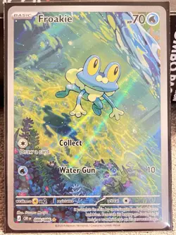 Froakie Illustration Rare Full Art Holo 088/086 SV Twilight Masquerade 70 HP - Image 1