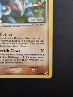ANORITH - #29/92 - Reverse Holo - English - Pokemon EX Legend Maker - LP - Image 3