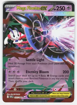 MEGA FLOETTE EX 035/086 DOUBLE RARE ME04: CHAOS RISING POKEMON HOLO NM/M - Image 1