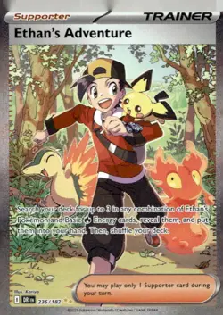 Ethan's Adventure 236/182 Destined Rivals Pokemon Holo NM - Image 1