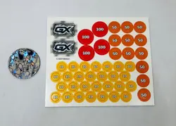 Pokemon Battle Academy TCG GX Points Counter Unpunched With Coin Replacement - Image 1