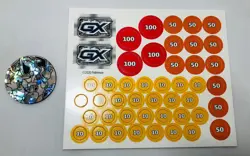 Pokemon Battle Academy TCG GX Points Counter Unpunched With Coin Replacement - Image 2