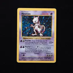 Mewtwo 10/102 HP Base Set Shadowless Holo Rare Vintage Pokemon TCG 1999 - Image 1