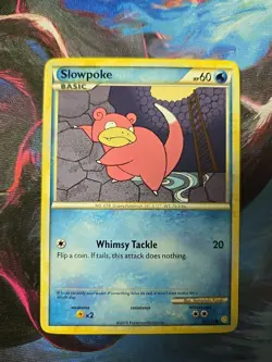 Pokemon Slowpoke 81/123 HeartGold SoulSilver Common MP - Image 1