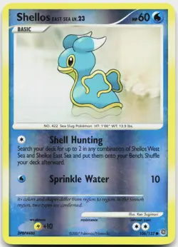 Shellos East Sea 106/132 Common Secret Wonders Pokemon Reverse Holo LP - Image 1