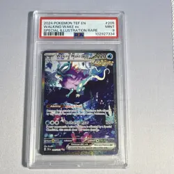 Pokemon Walking Wake ex 205/162 SV05 Temporal Forces SIR Holo PSA 9 - Image 1