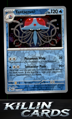 Reverse Holofoil Tentacruel 073/165 Pokemon Uncommon SV: Scarlet & Violet 151 Ca - Image 1