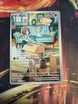 Ralts 211/198 NM Scarlet & Violet Base Set Holo Full Art Rare Pokemon TCG - Image 1