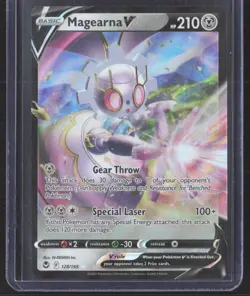 Magearna V 128/195 Silver Tempest Ultra Rare Holo Pokemon TCG NM - Image 1