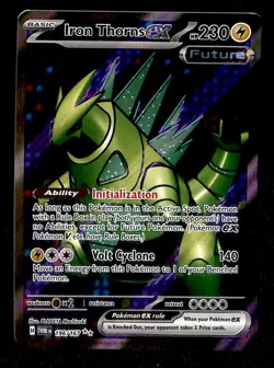 Iron Thorns Ex Full Art Twilight Masquerade 196/167, NM Pokemon Card - Image 1