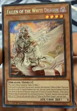 Yu-Gi-Oh! Cards Fallen Of The White Dragon BPRO-EN024 Secret Rare 1st Edition NM - Image 1