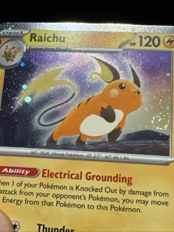 Raichu (Cosmos Holo) 026/165 Miscellaneous Cards & Products Holo (Swirl) - Image 3