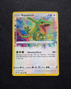 Pokemon TCG Rayquaza Holo Card Vivid Voltage 138/185 Amazing Rare NM - Image 1
